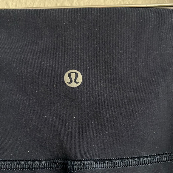 Navy Lululemon Cropped Leggings - Picture 2 of 3